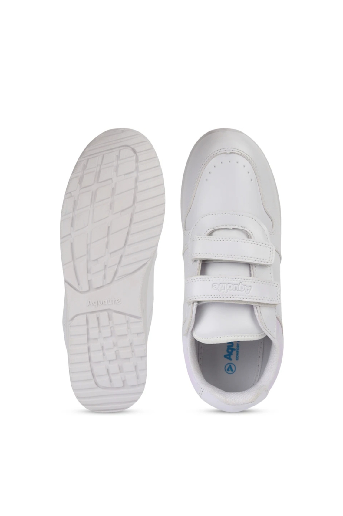 Aqualite White Velcro Shoes