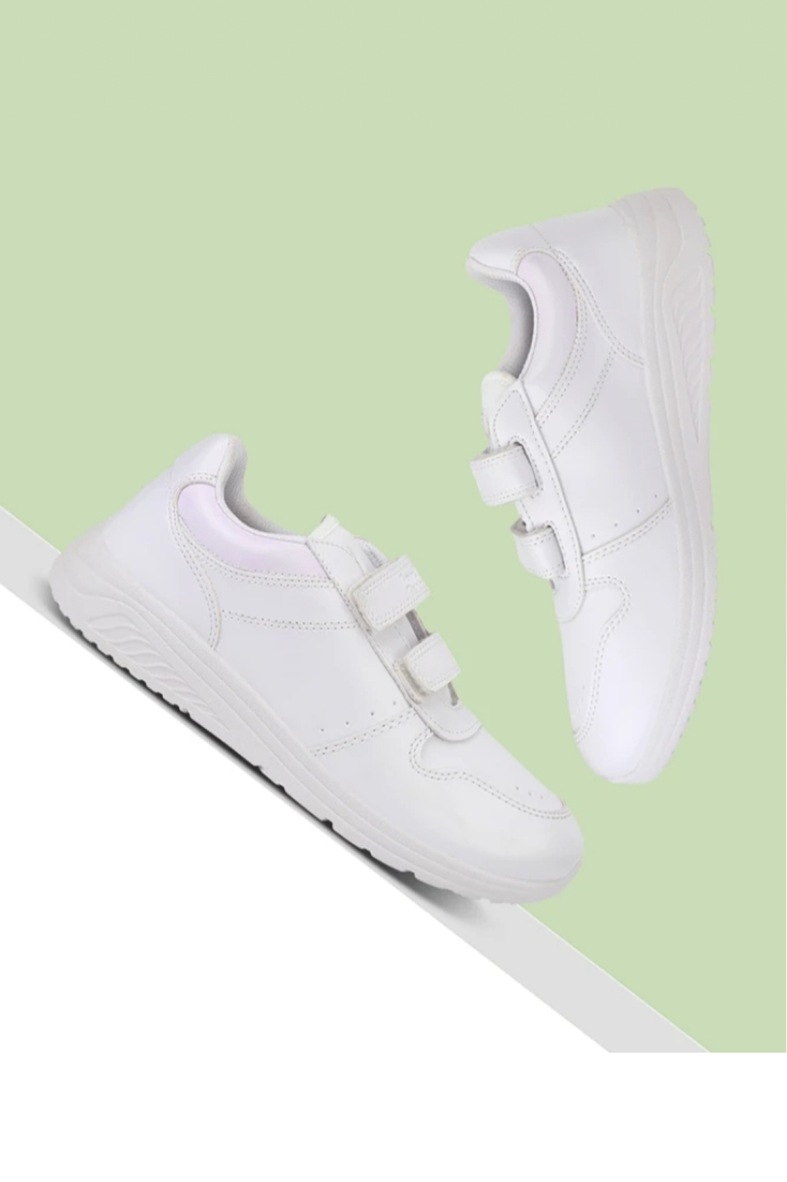 Aqualite White Velcro Shoes