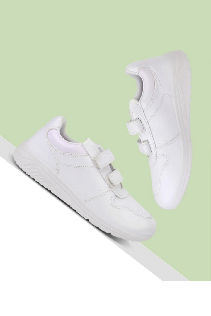 Aqualite White Velcro Shoes