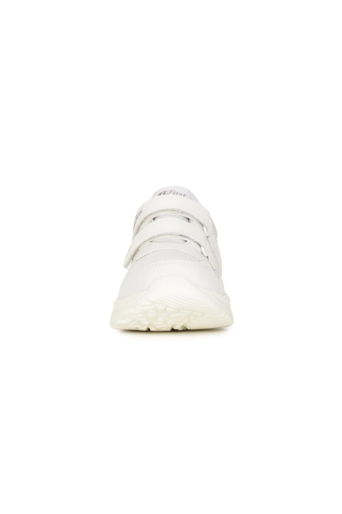 B First Velcro White Shoes