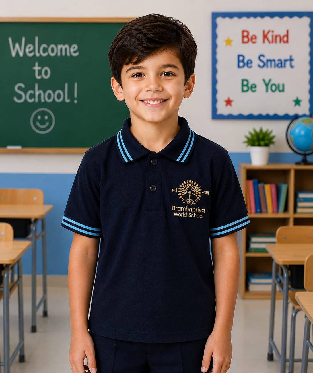BWS PRIMARY TEE BLUE
