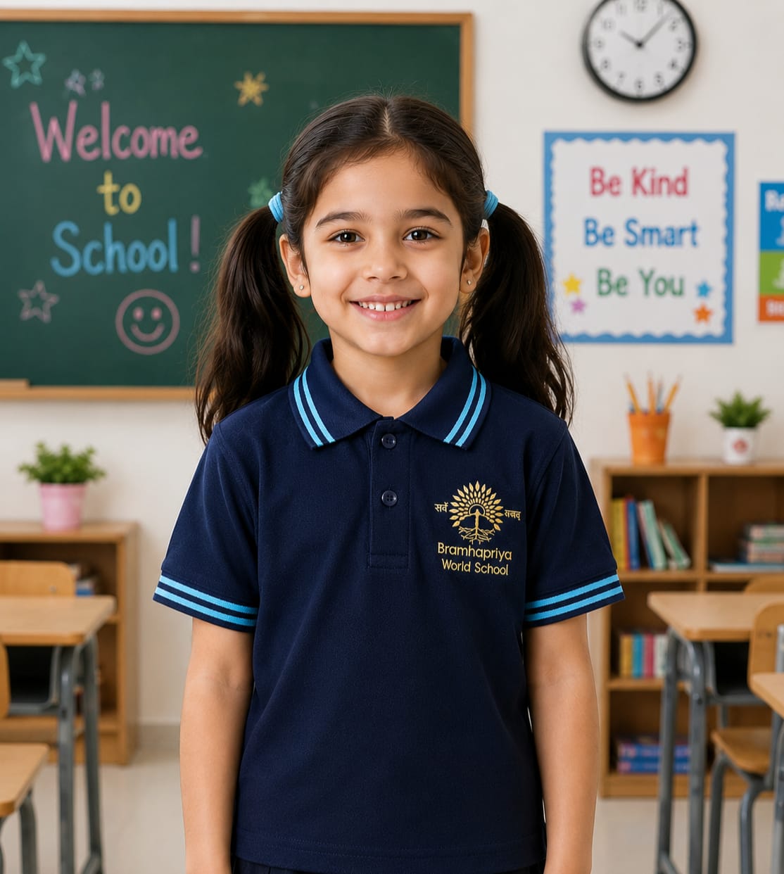 BWS PRIMARY TEE BLUE