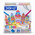DOMS Colour Pencils, 24 Shades — AI-cleaned product photograph