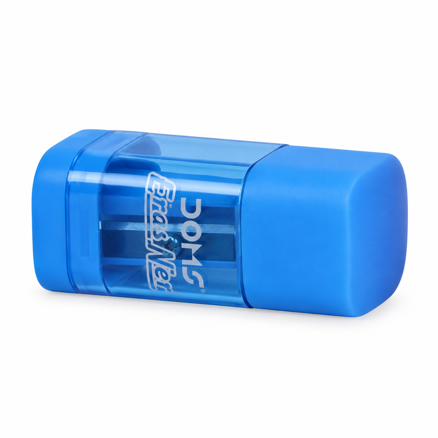 DOMS Neon Erasner Eraser-Sharpener — Royal Blue, 1 Piece