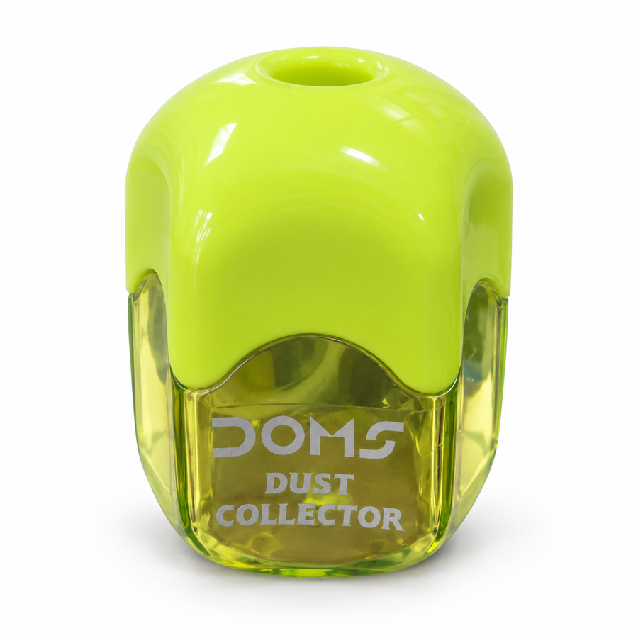 DOMS Dust Collector Pencil Sharpener — Lime Green
