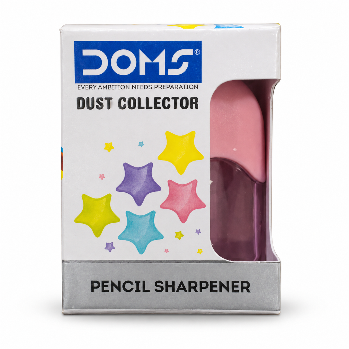 DOMS Dust Collector Sharpener Pink — AI cleaned product photograph