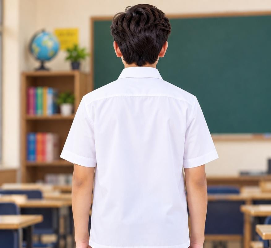 DASTUR BOYS HIGH SCHOOL WHITE SHIRT
