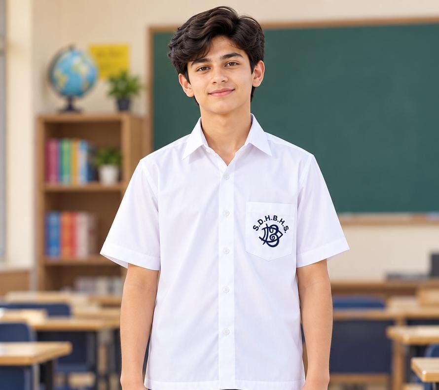 DASTUR BOYS HIGH SCHOOL WHITE SHIRT